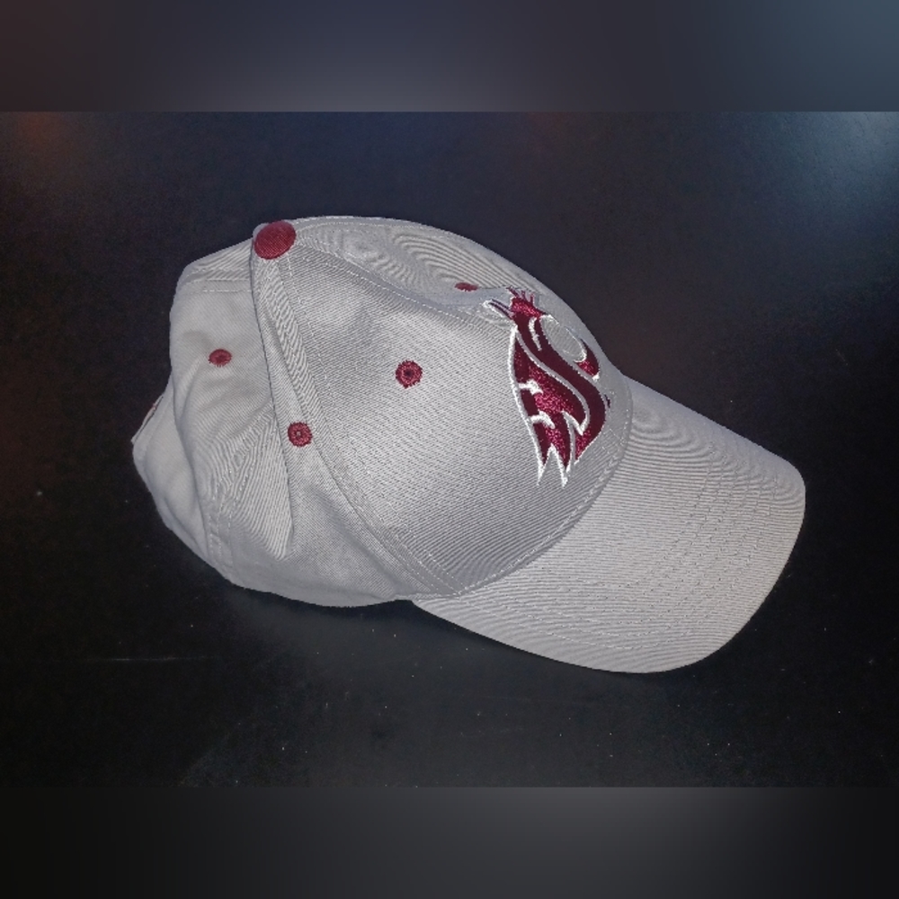 Washington State University Cougars Strapback Hat. Adjustable. Football